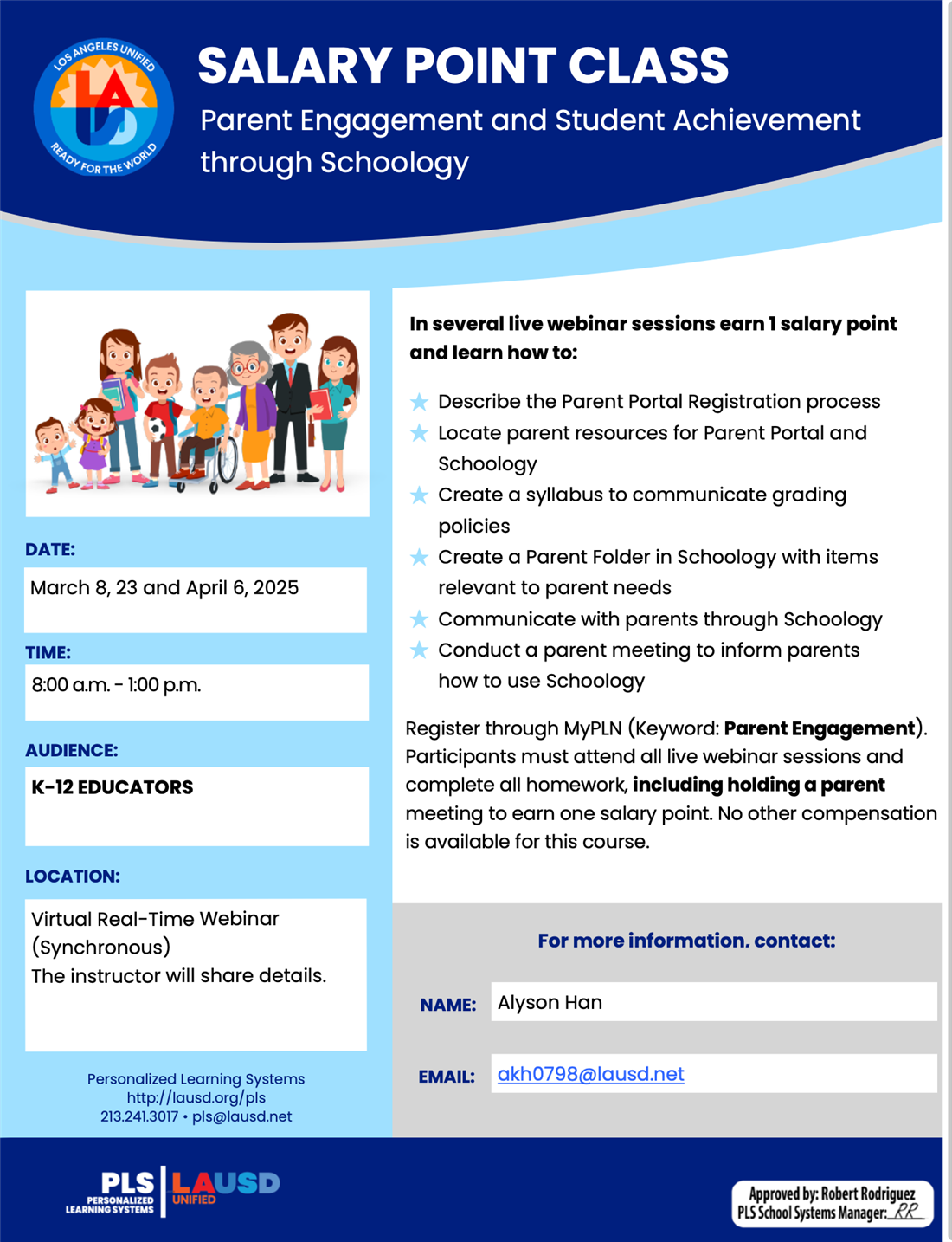 March 8, 23, and April 6, 2025 Flyer